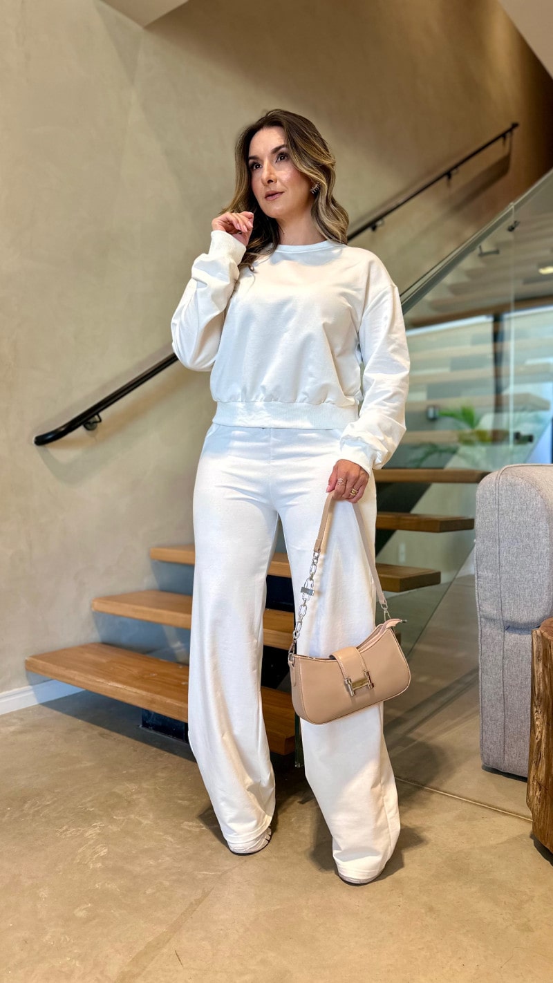 Conjunto Blusa E Calça Moletinho Camila