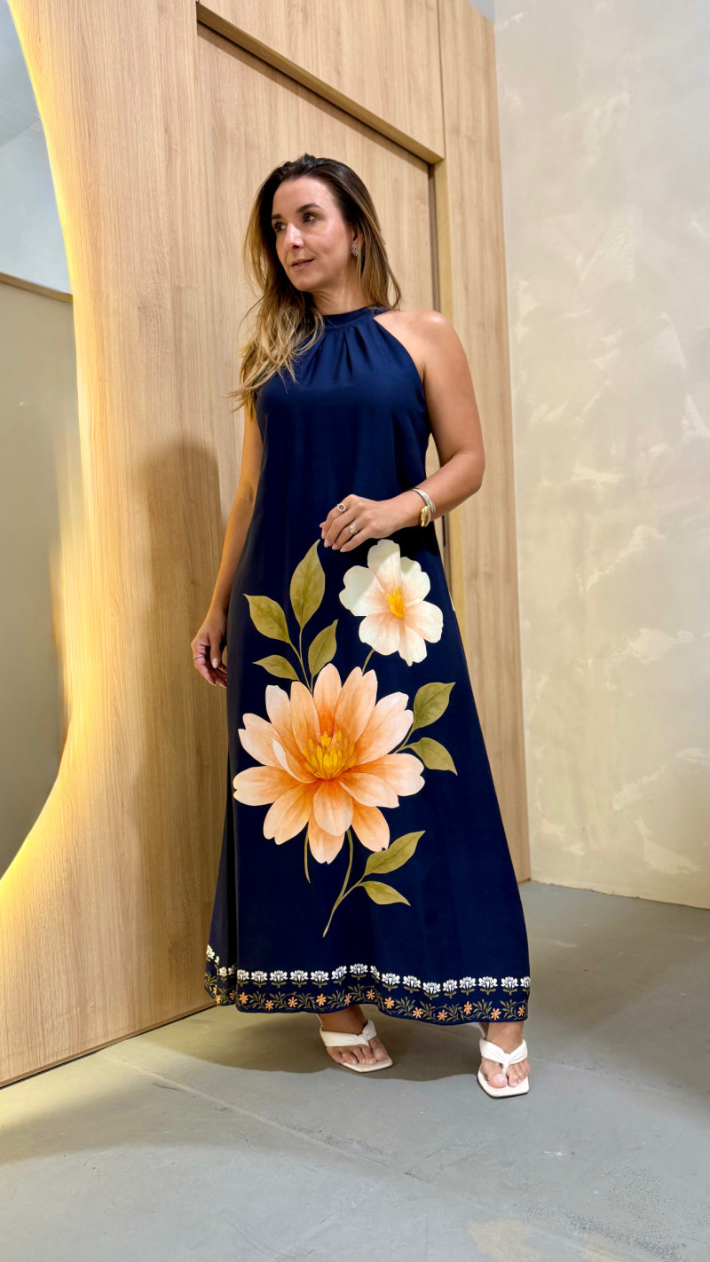 Vestido Midi Frente Única Bel