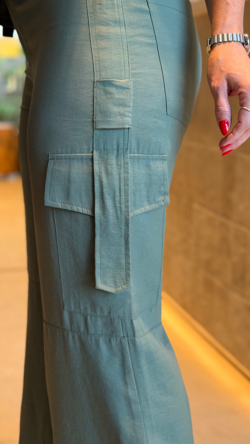 Conjunto Blusa E Calça Cargo Leticia