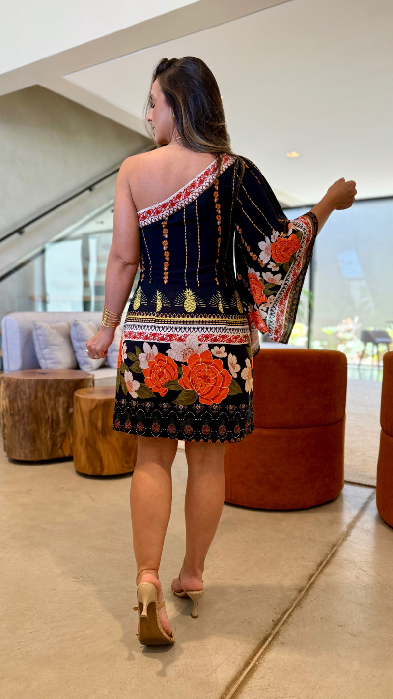 Vestido Curto Nula Manga Eduarda