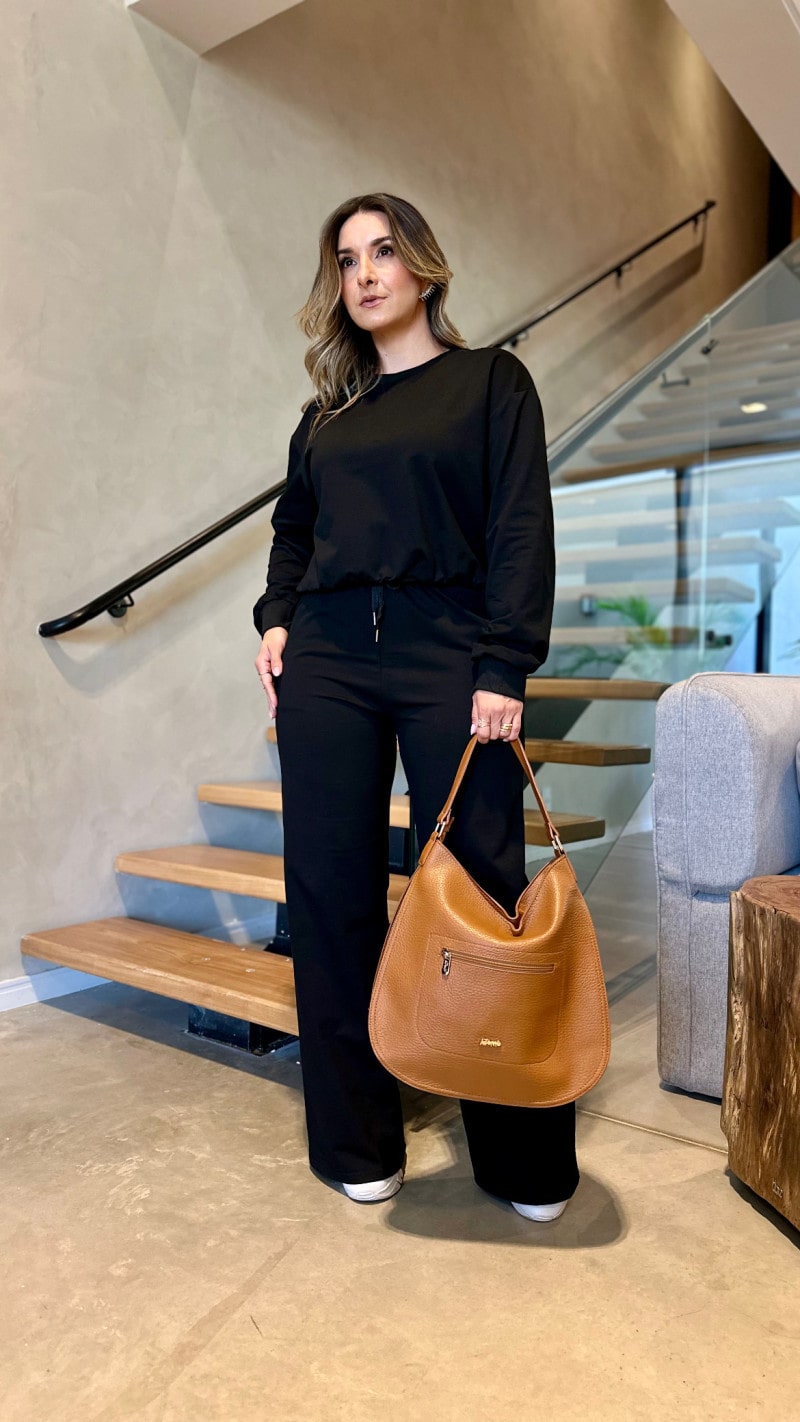 Conjunto Blusa E Calça Moletinho Camila