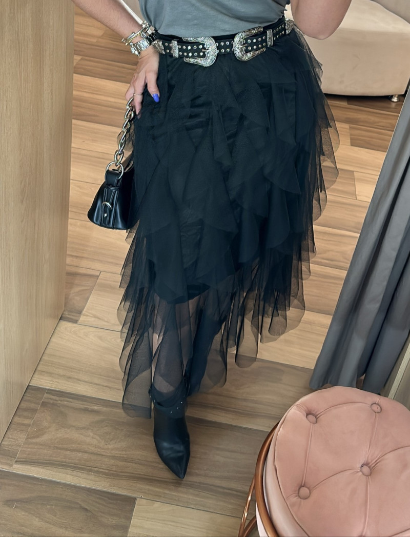 Saia Tule -Preto-G