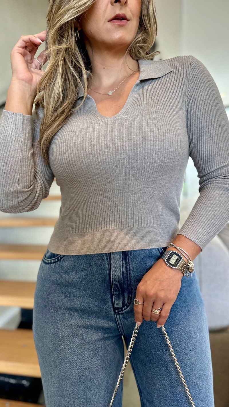 Blusa Manga Longa Modal Bela