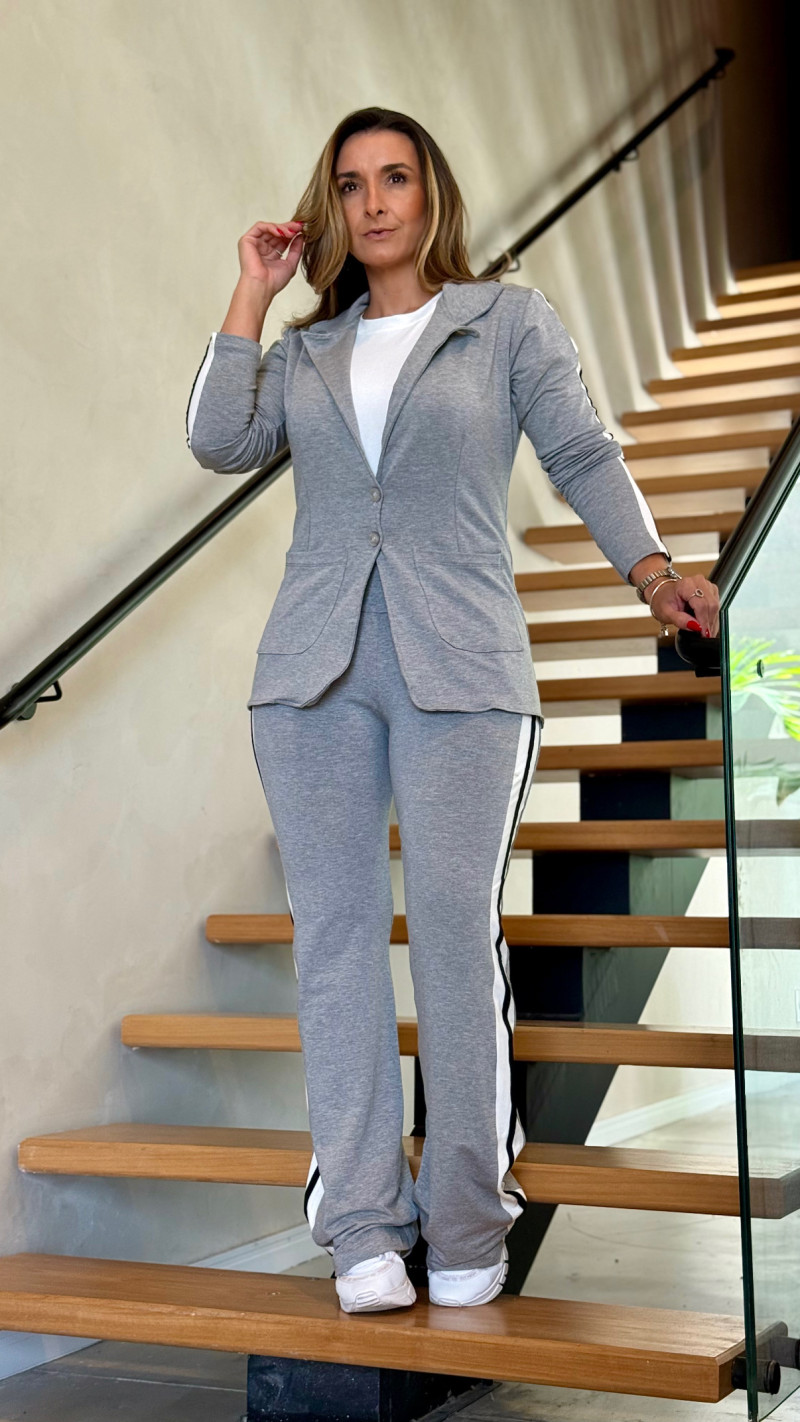 Conjunto Trio Blazer Tee E Calça