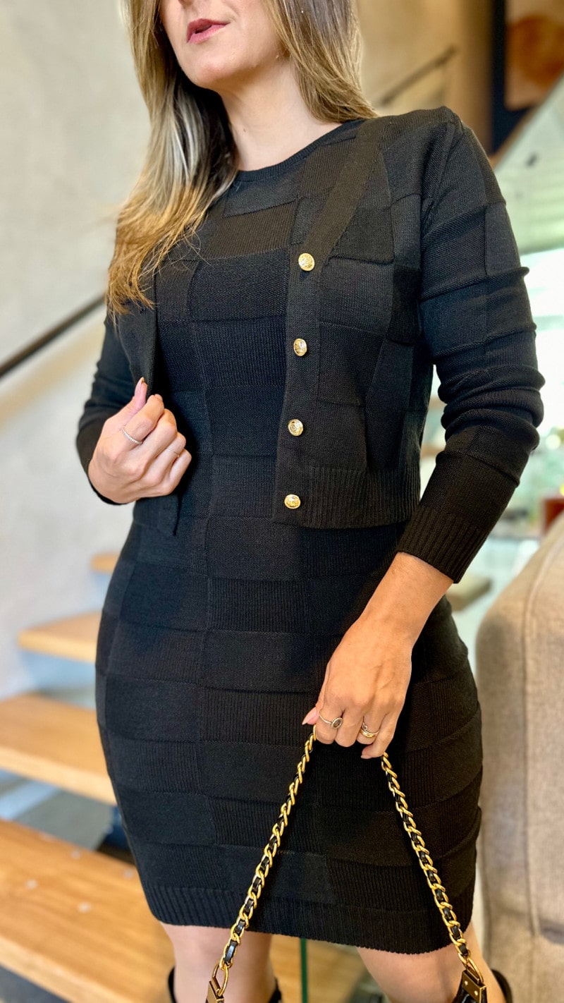 Conjunto Casaco E Vestido Lorena