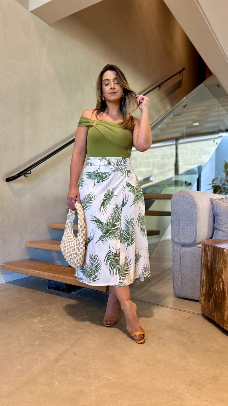 Saia Midi Jade