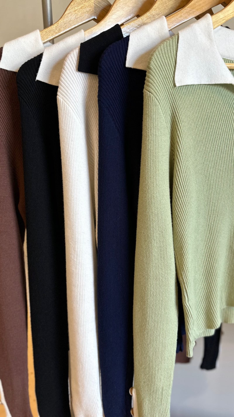 Blusa Tricot Modal Botões Debora