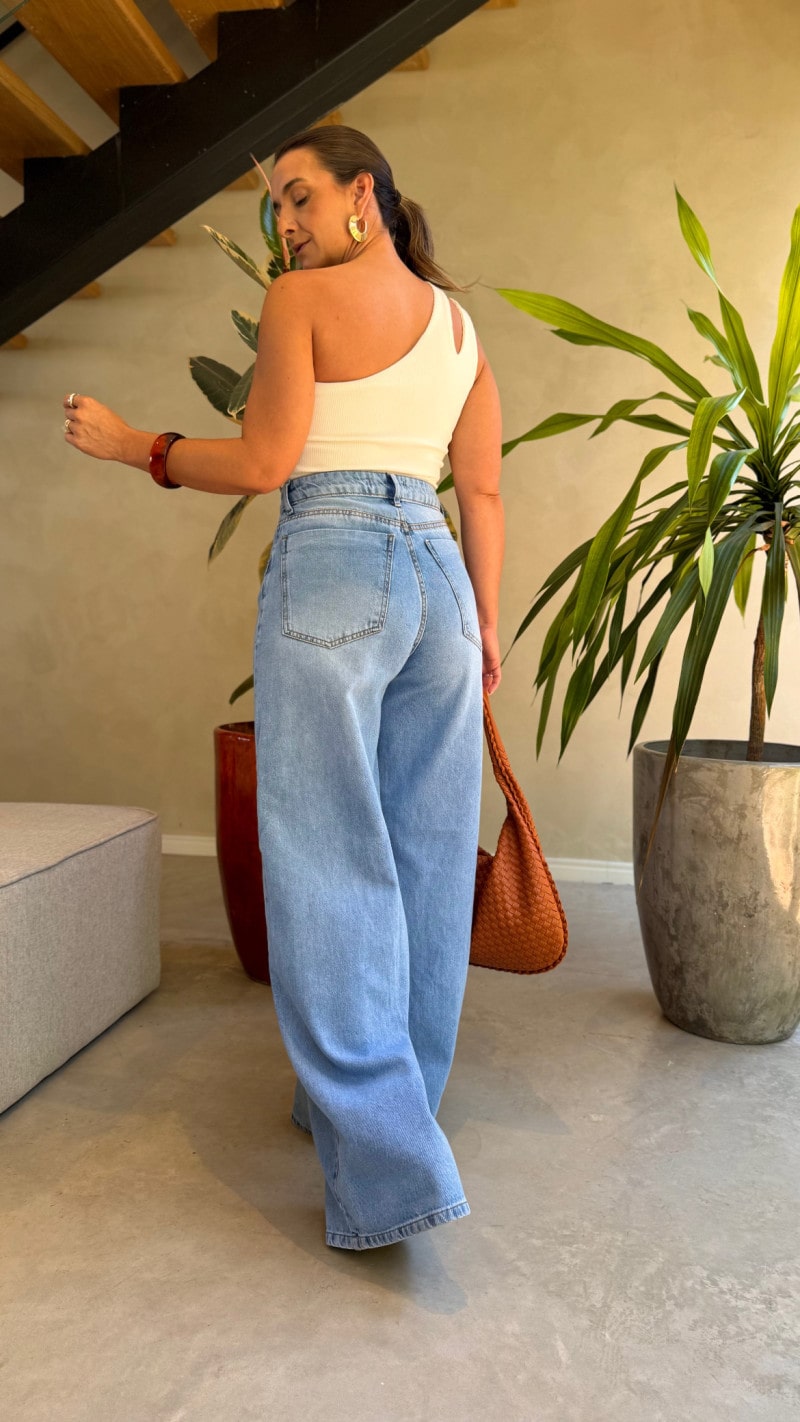 Calça Jeans Wide Leg Lana
