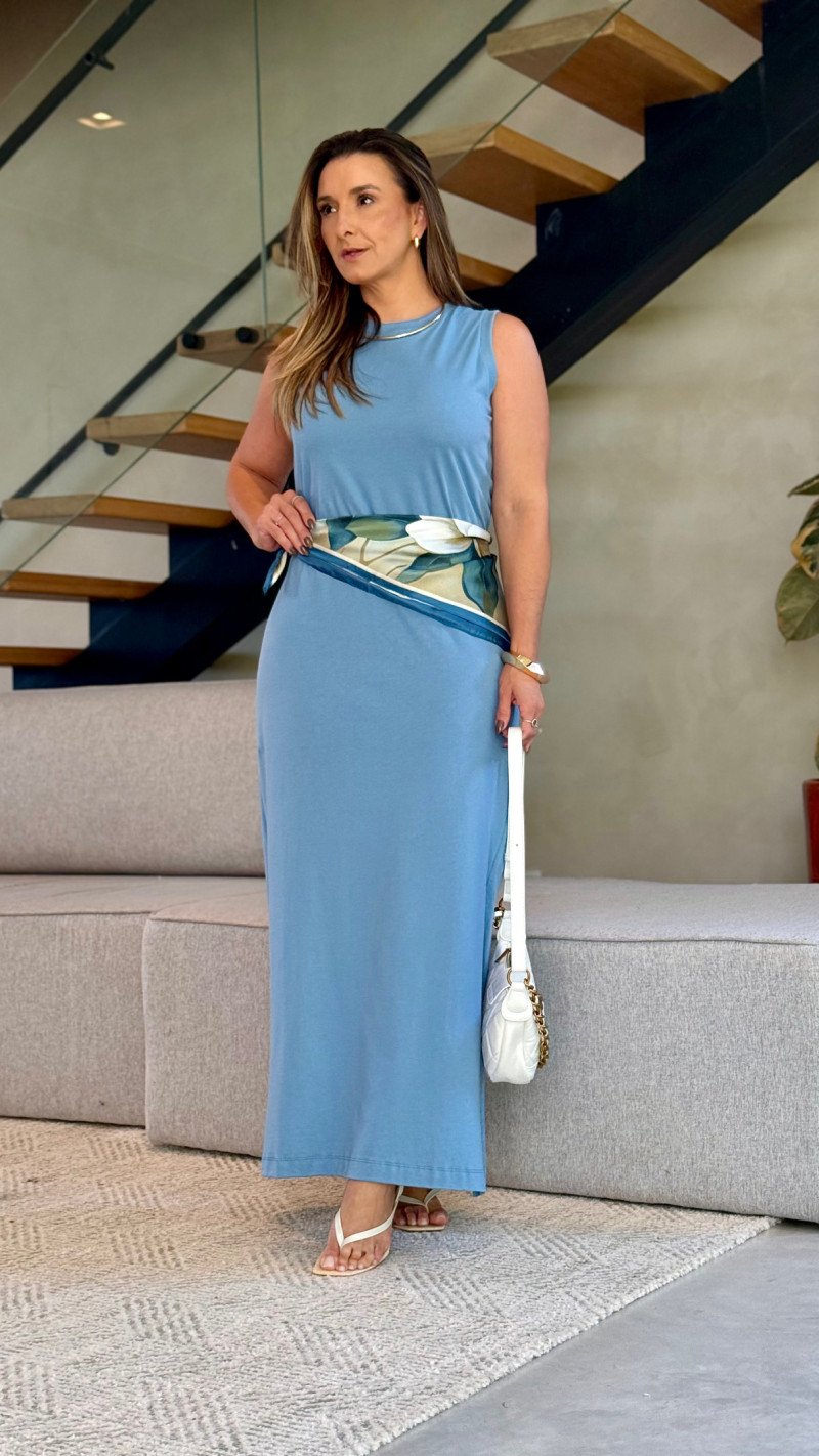 Vestido Longo Malha Menegotti Renata