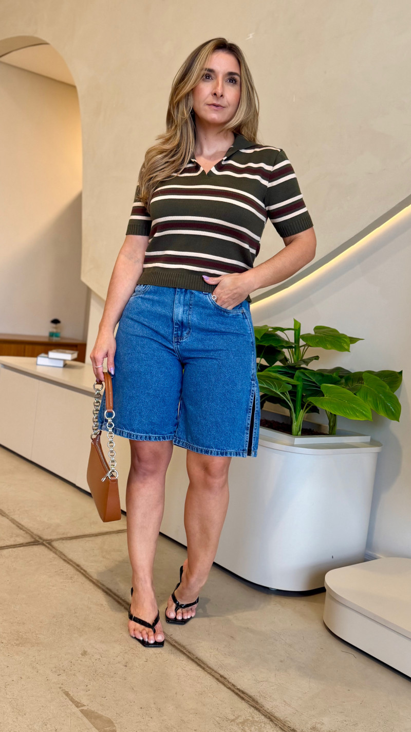 Polo Tricot Modal Marina 