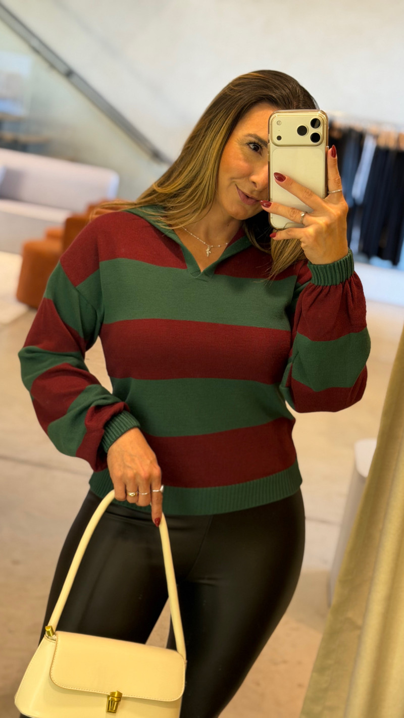 Blusa Tricot Manga Longa Flávia Cores
