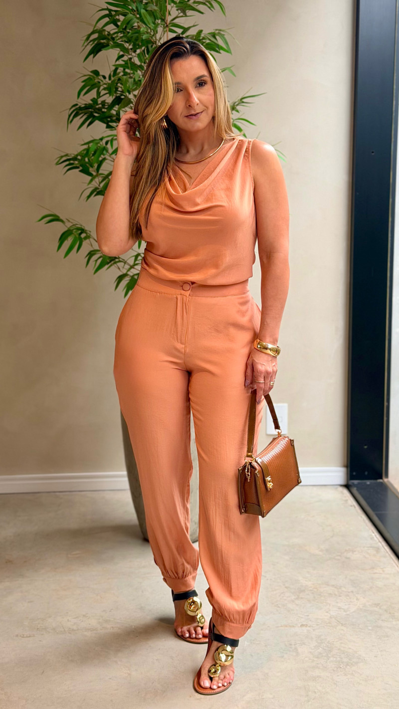 Conjunto Blusa E Calça Tayna 