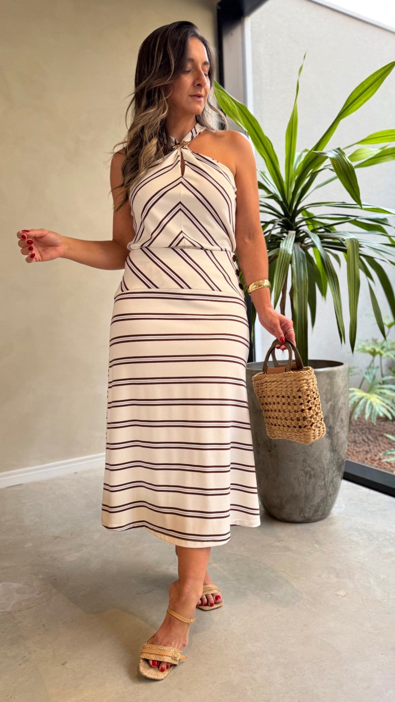 Conjunto Blusa E Saia Midi Janaina
