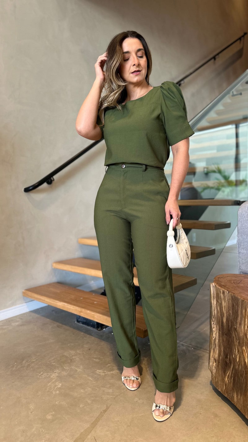 Conjunto Blusa E Calça Emily