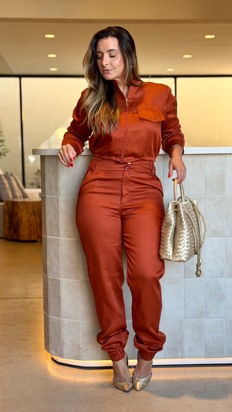 Conjunto Jaqueta E Calça Heloisa