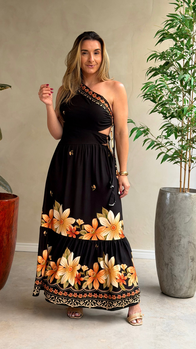 Vestido Longo Nula Manga Kátia