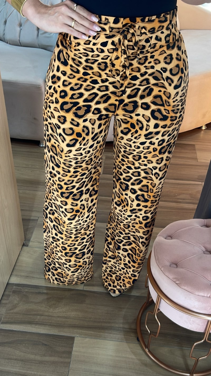 Calça animal shop print zara