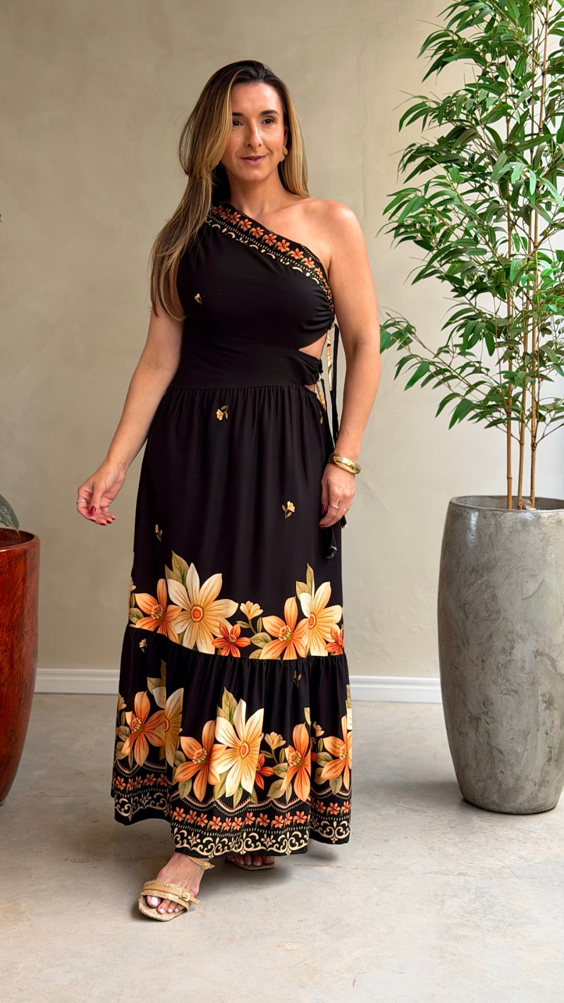 Vestido Longo Nula Manga Kátia