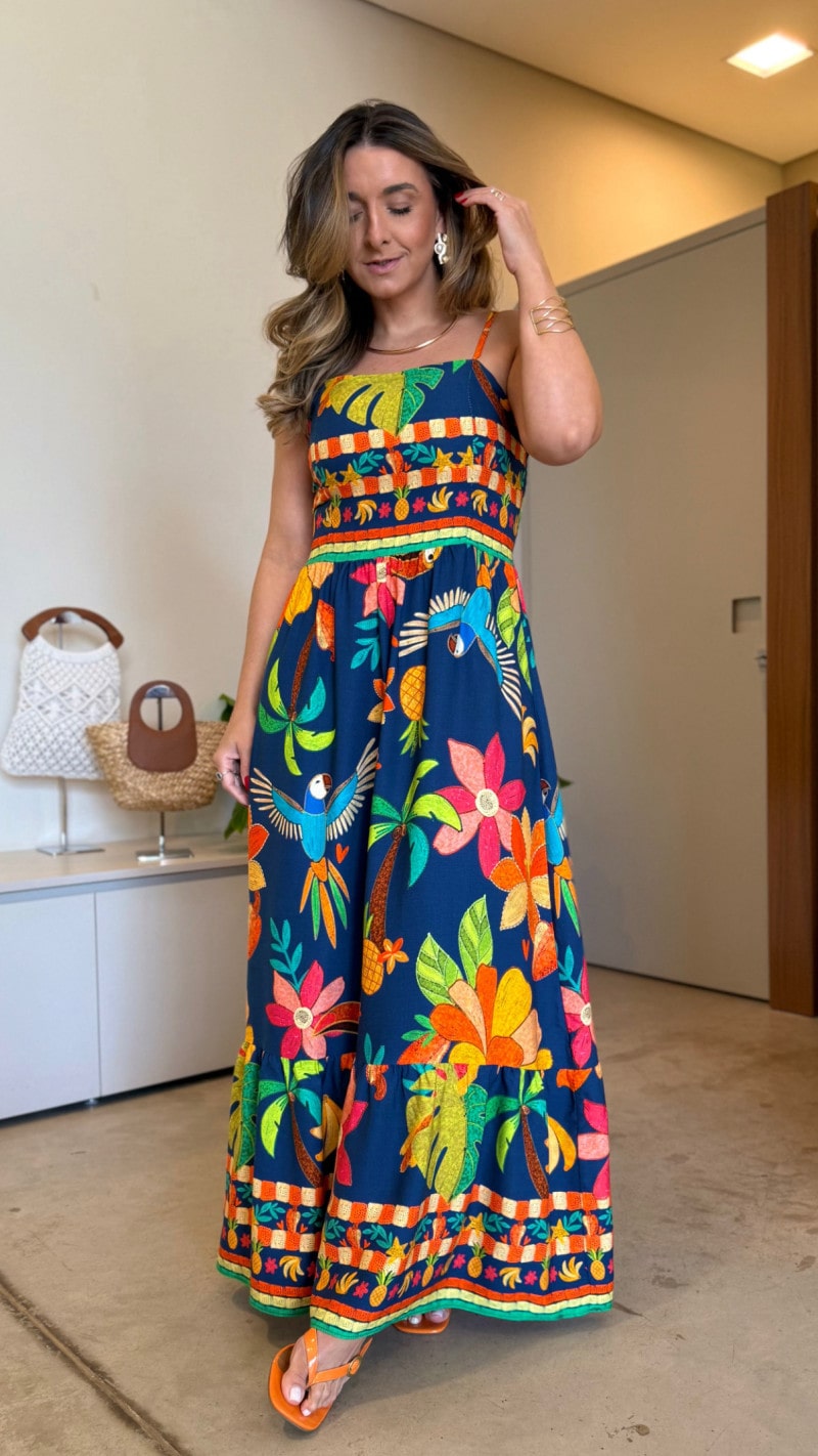 Vestido Longo Alcinha Babi