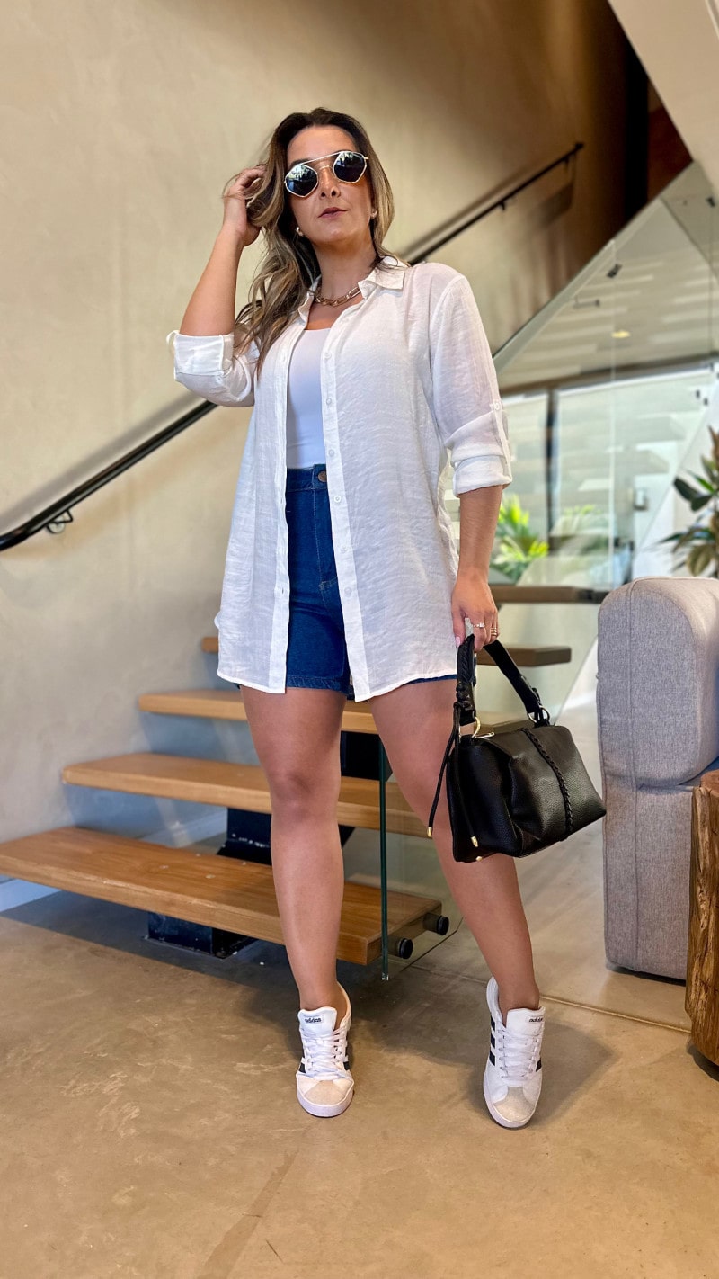Camisa Básica Cambraia Malu