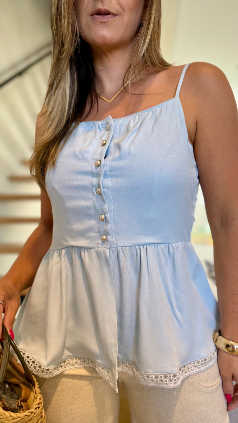 Blusa Alcinha Peplun Isabela