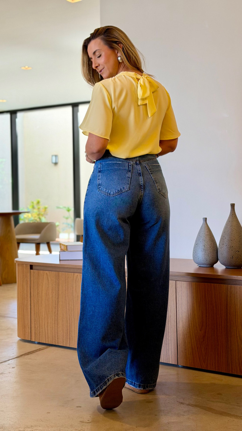 Calça Jeans Wide Super Lari