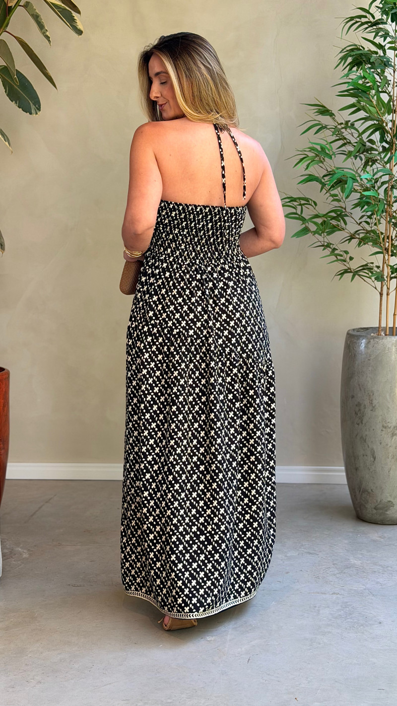 Vestido Longo Frente Única Tayla 