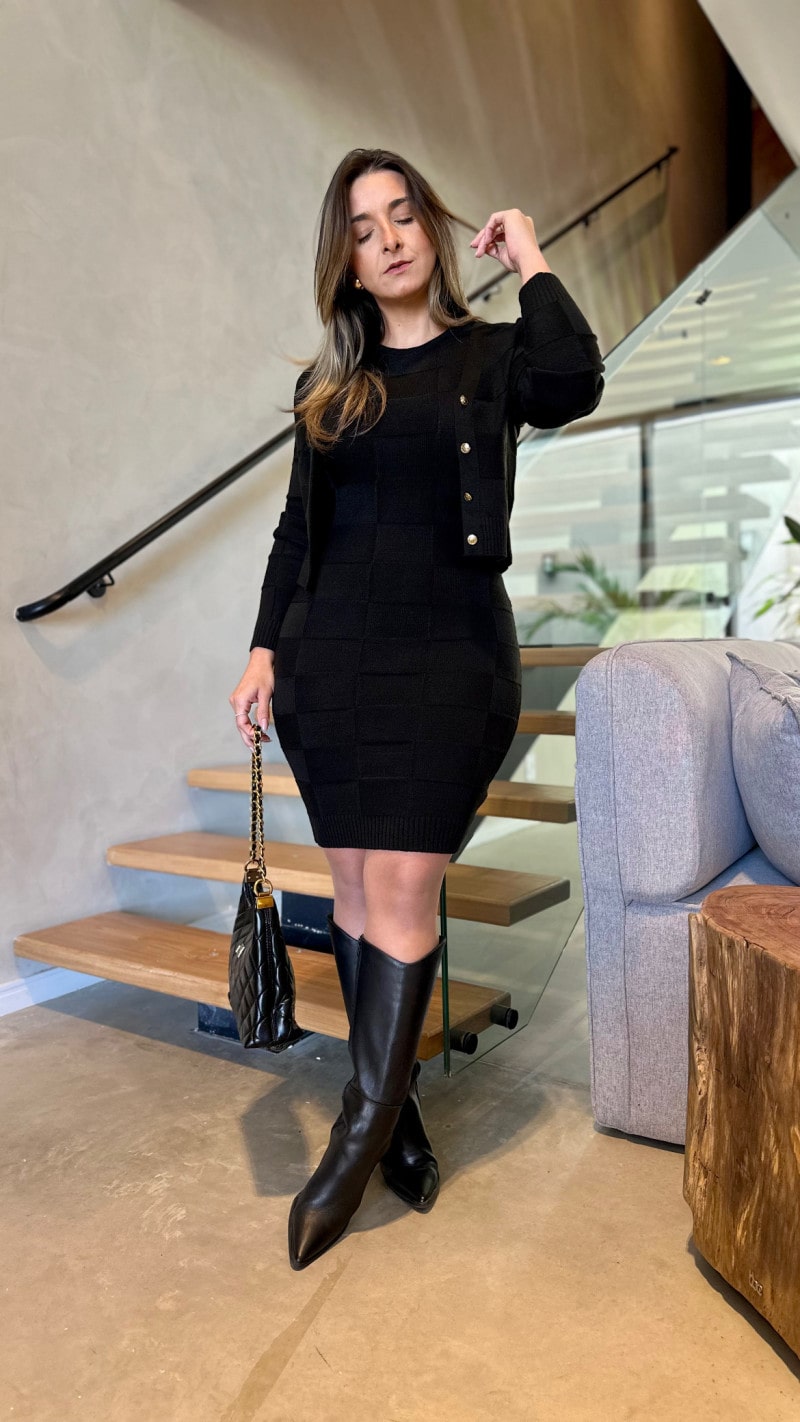 Conjunto Casaco E Vestido Lorena