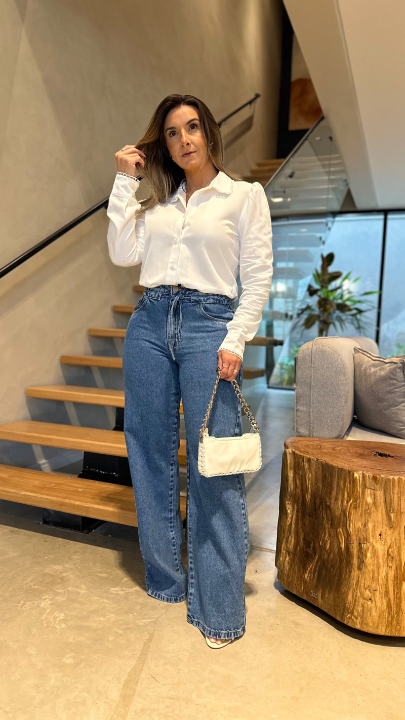 Calça Jeans Reta Barbara