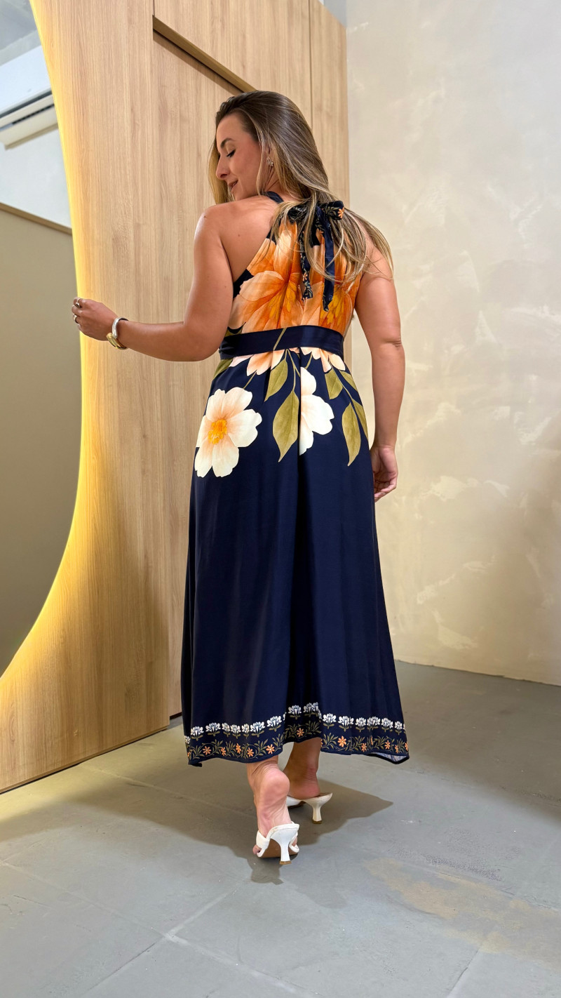 Vestido Midi Frente Única Bel