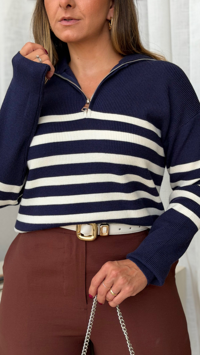 Blusa Tricot Manga Longa Suzy