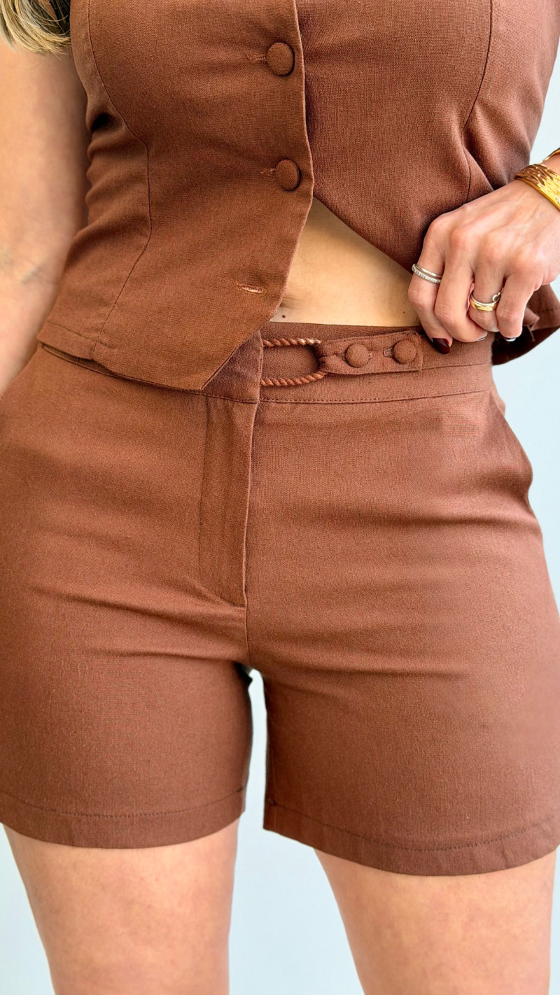 Conjunto Colete e Short Maiara 