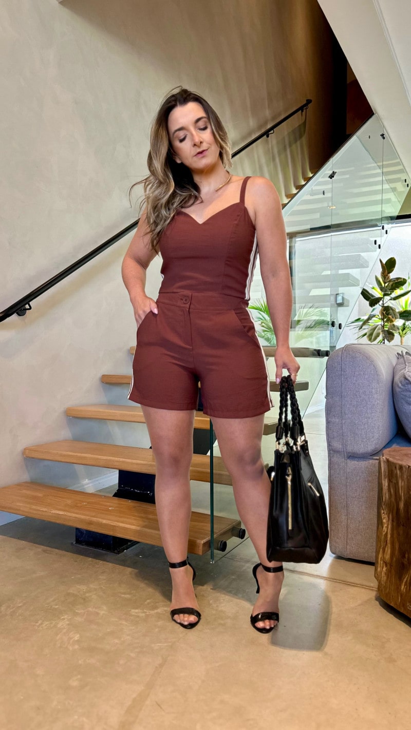 Conjunto Cropped E Short Eloah