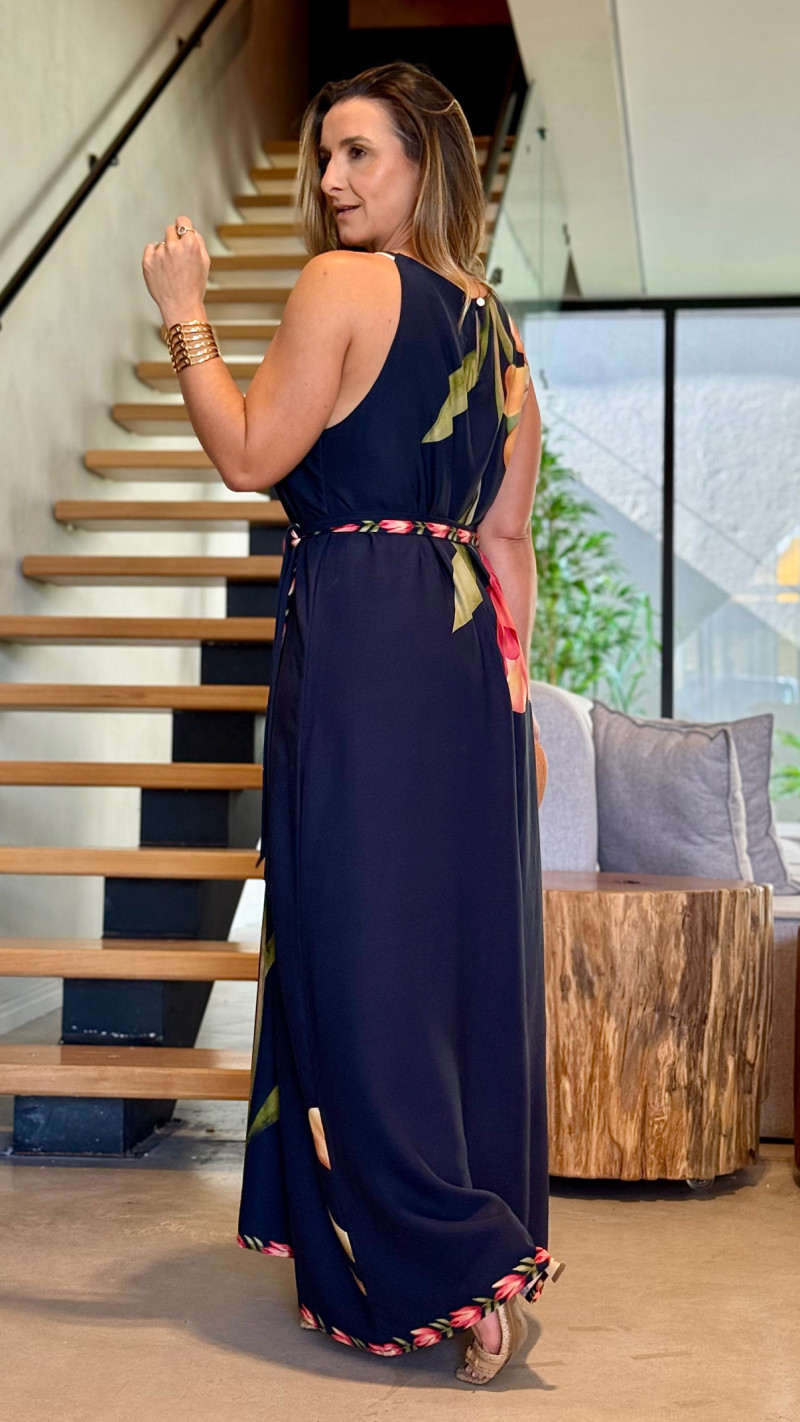 Vestido Longo Detalhe Busto Yasmin