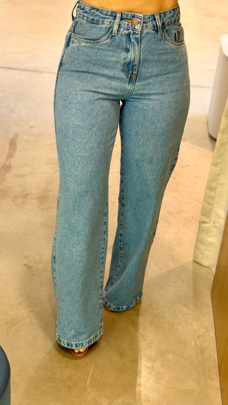 Calça Jeans Wide Leg Tayla