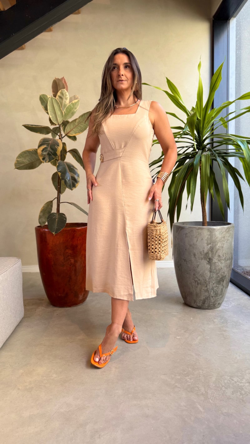 Vestido Regata Midi Lais