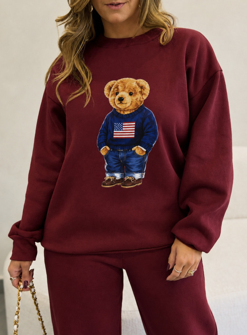 Conjunto Blusa E Calça Moletom Urso