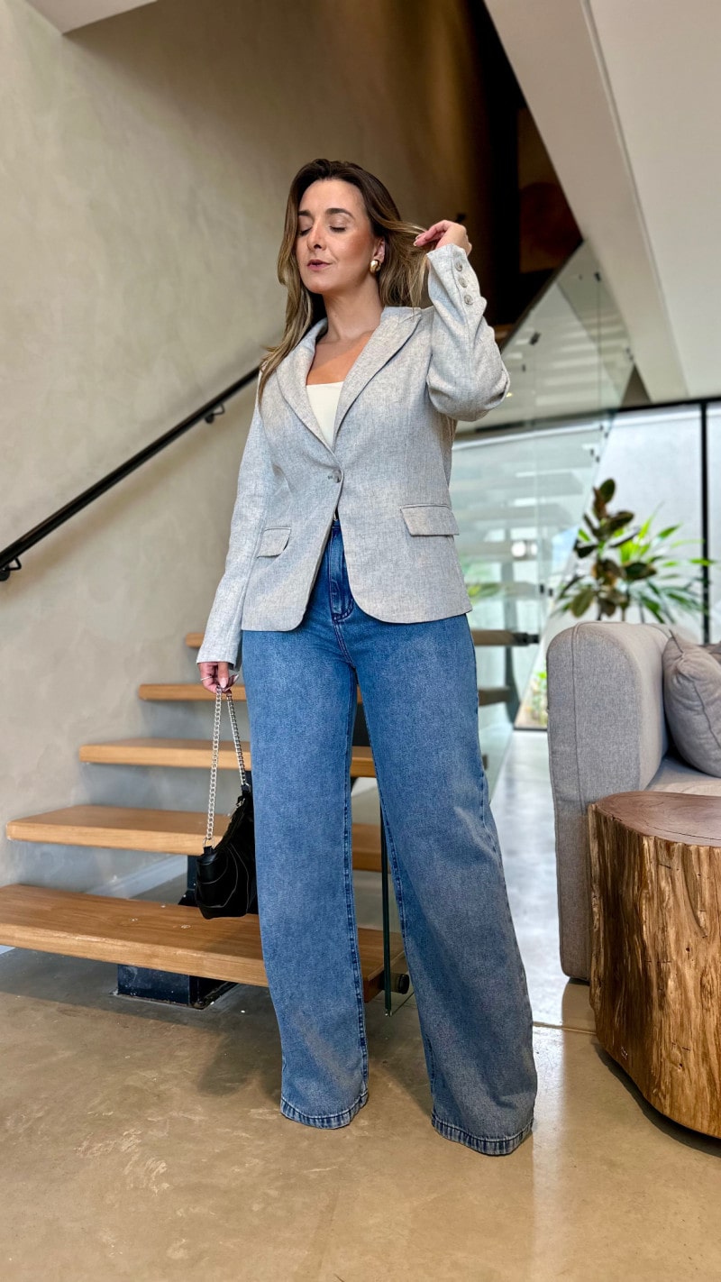 Blazer Alfaiataria Com Ombreira Mara