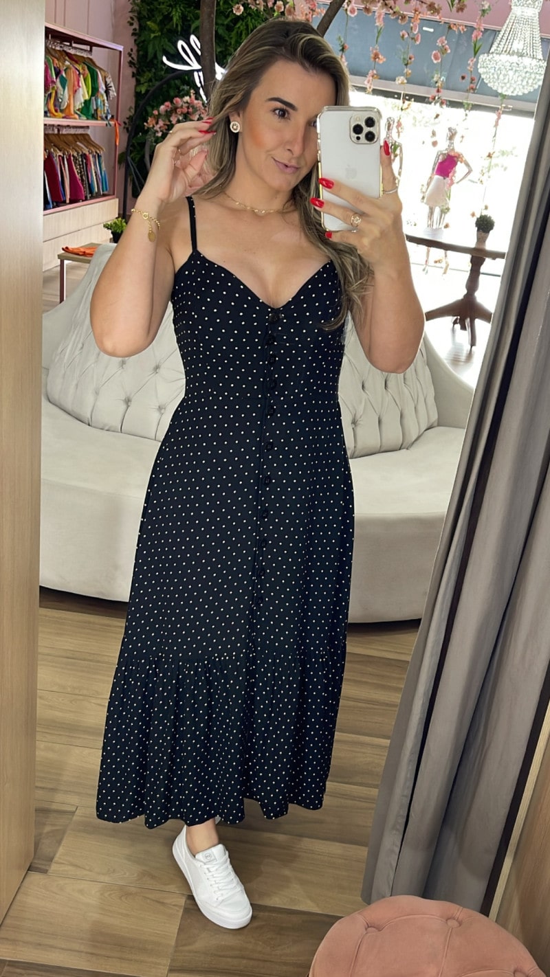 Vestido poá hotsell
