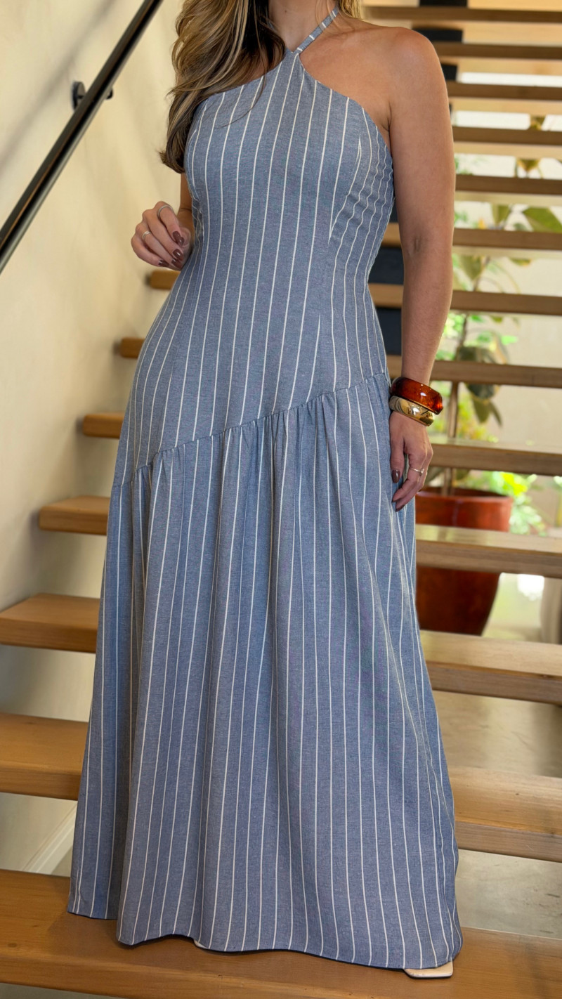 Vestido Linho Frente Única Malu