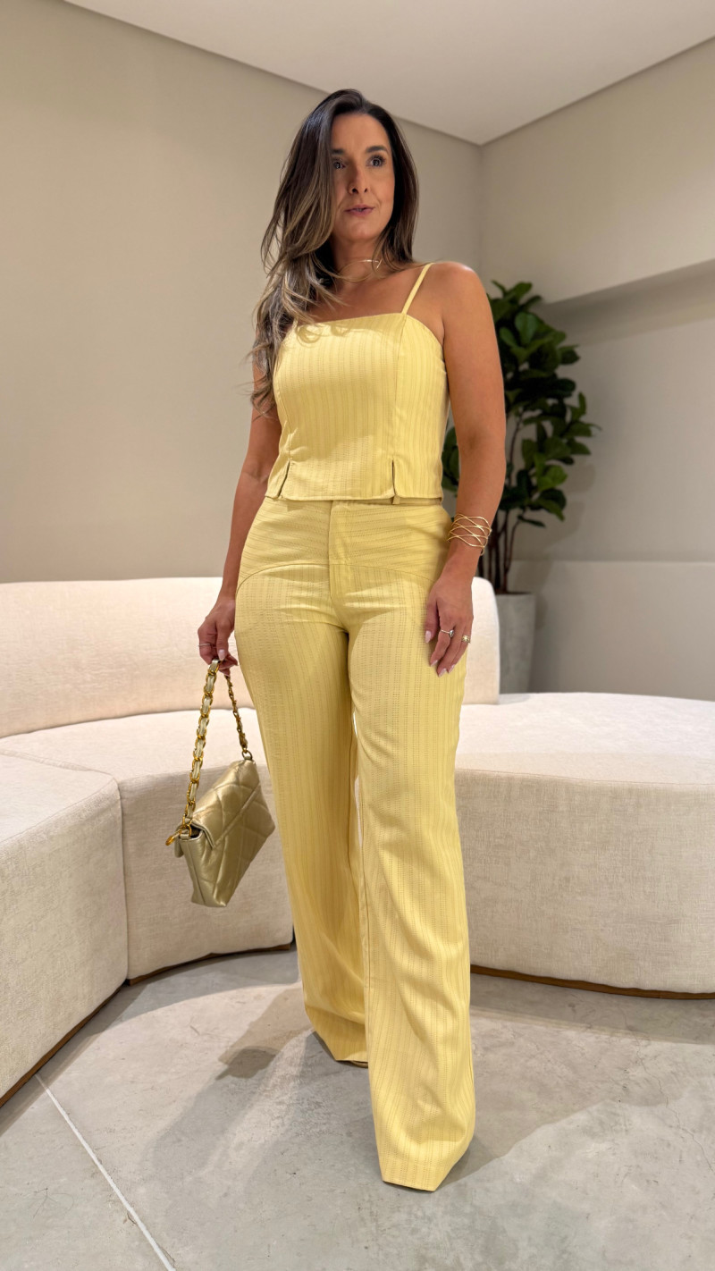 Conjunto Cropped E Calça Dani