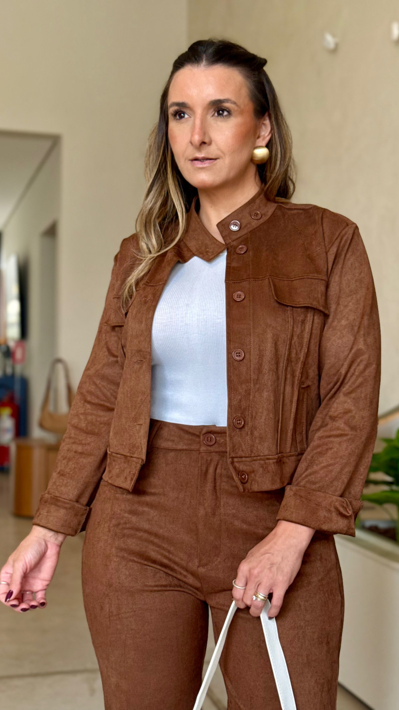 Conjunto Jaqueta E Calça Emili