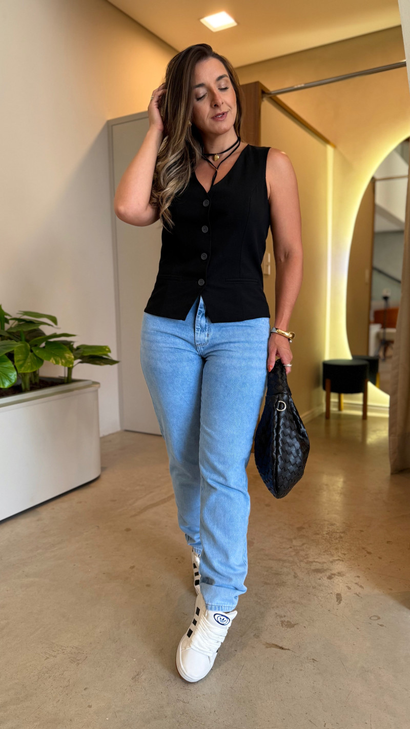 Calça Jeans Mom Amélia