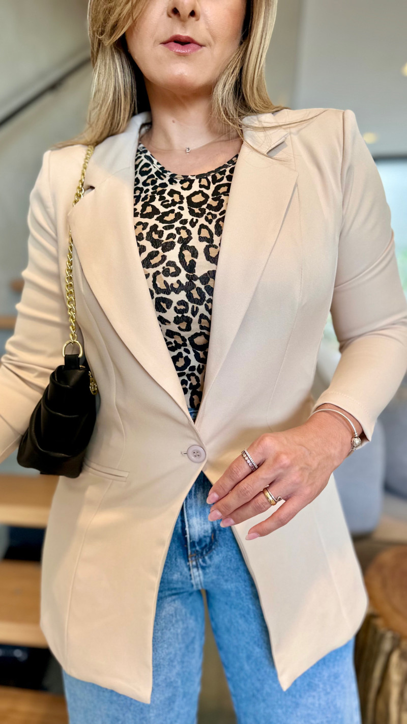 Max Blazer Alfaiataria Com Ombreira