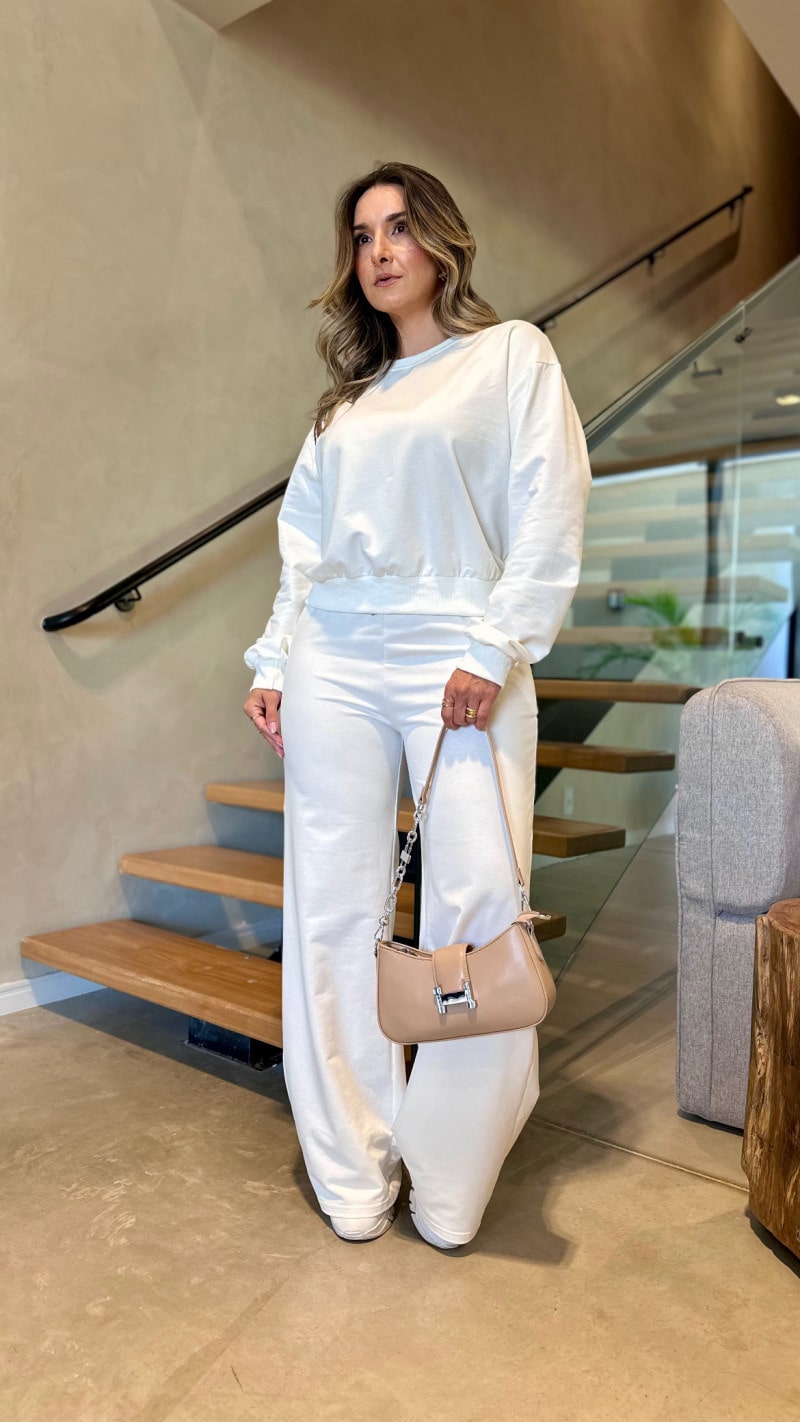 Conjunto Blusa E Calça Moletinho Camila