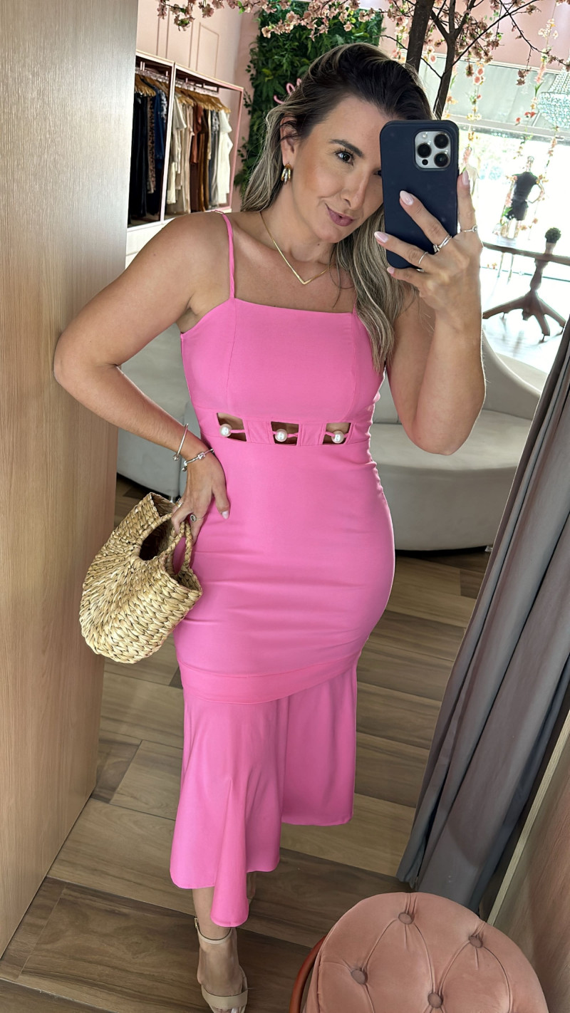 Vestido Midi Alcinha Loreta