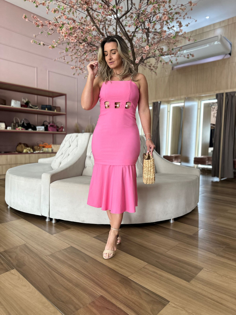 Vestido Midi Alcinha Loreta