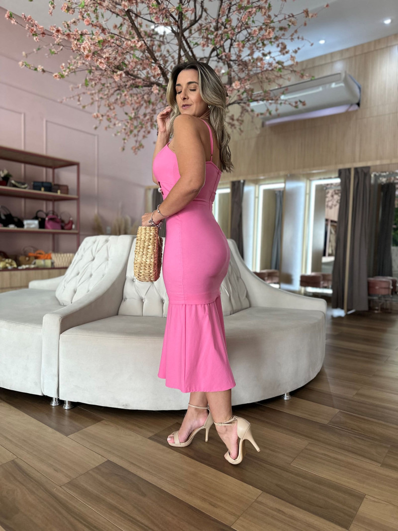 Vestido Midi Alcinha Loreta