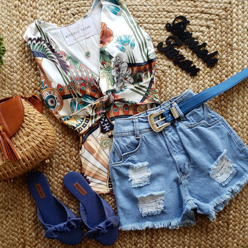 Shorts desfiados jeans sales