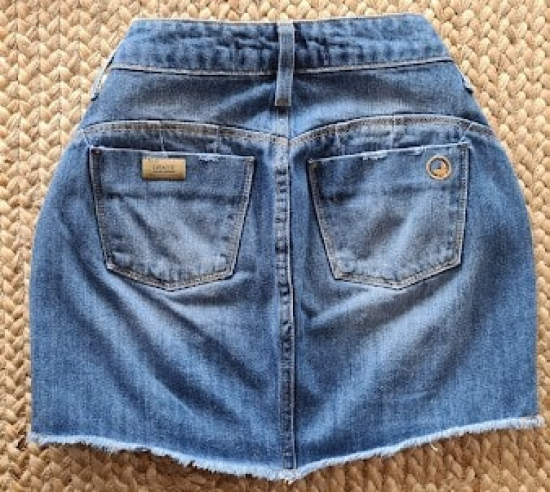 Saia Jeans Pétala 